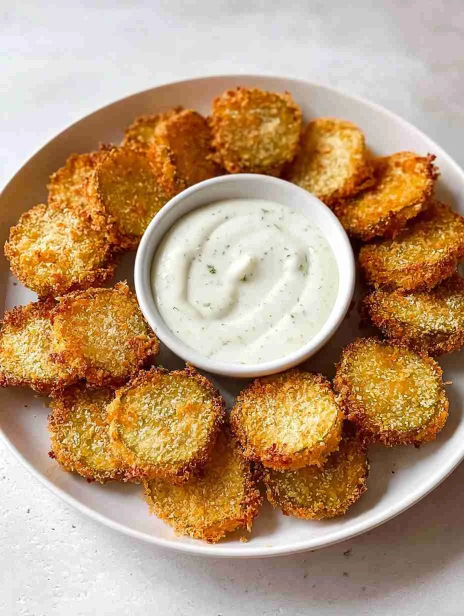 Best Air Fryer Fried Pickles Recipe Crispy Air Fryer Pickle Snacks How To Make Crispy Pickles In Air Fryer Low-calorie Air...