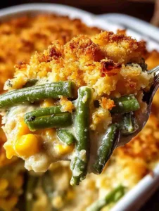 Creamy Cheddar Bay Green Bean Casserole for Comfort Food Bliss