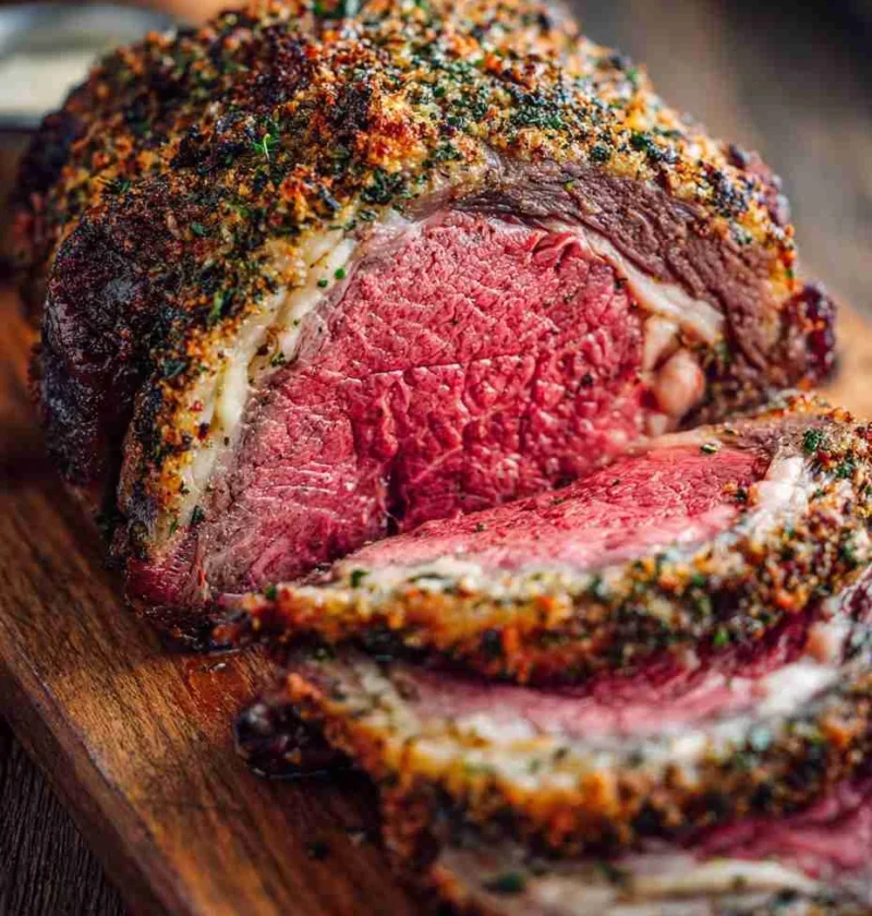 Best Prime Rib Recipe For Christmas Garlic Herb Crust Prime Rib Guide Christmas Dinner Prime Rib Ideas How To Cook Prime R...