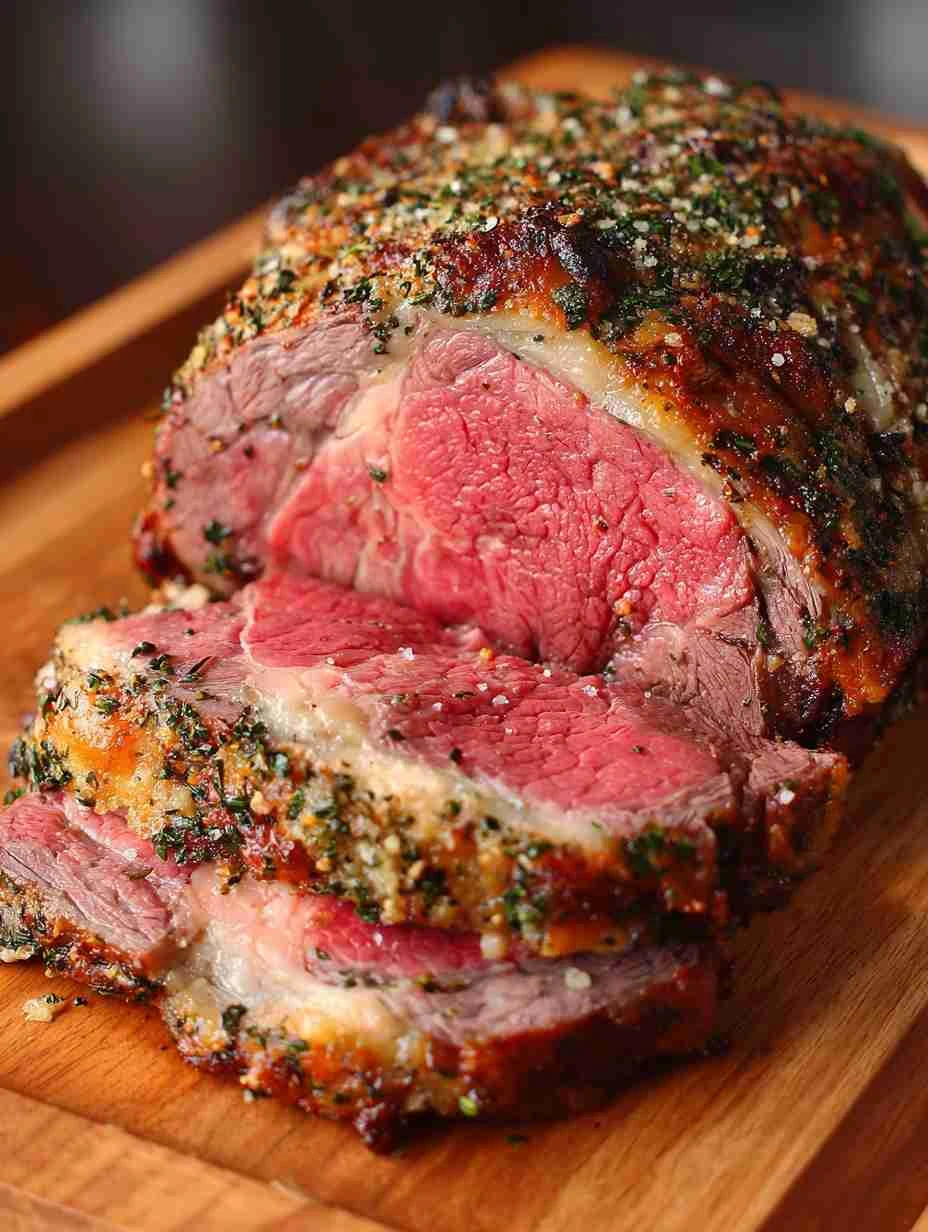 Best Prime Rib Recipe For Christmas Garlic Herb Crust Prime Rib Guide Christmas Dinner Prime Rib Ideas How To Cook Prime R...