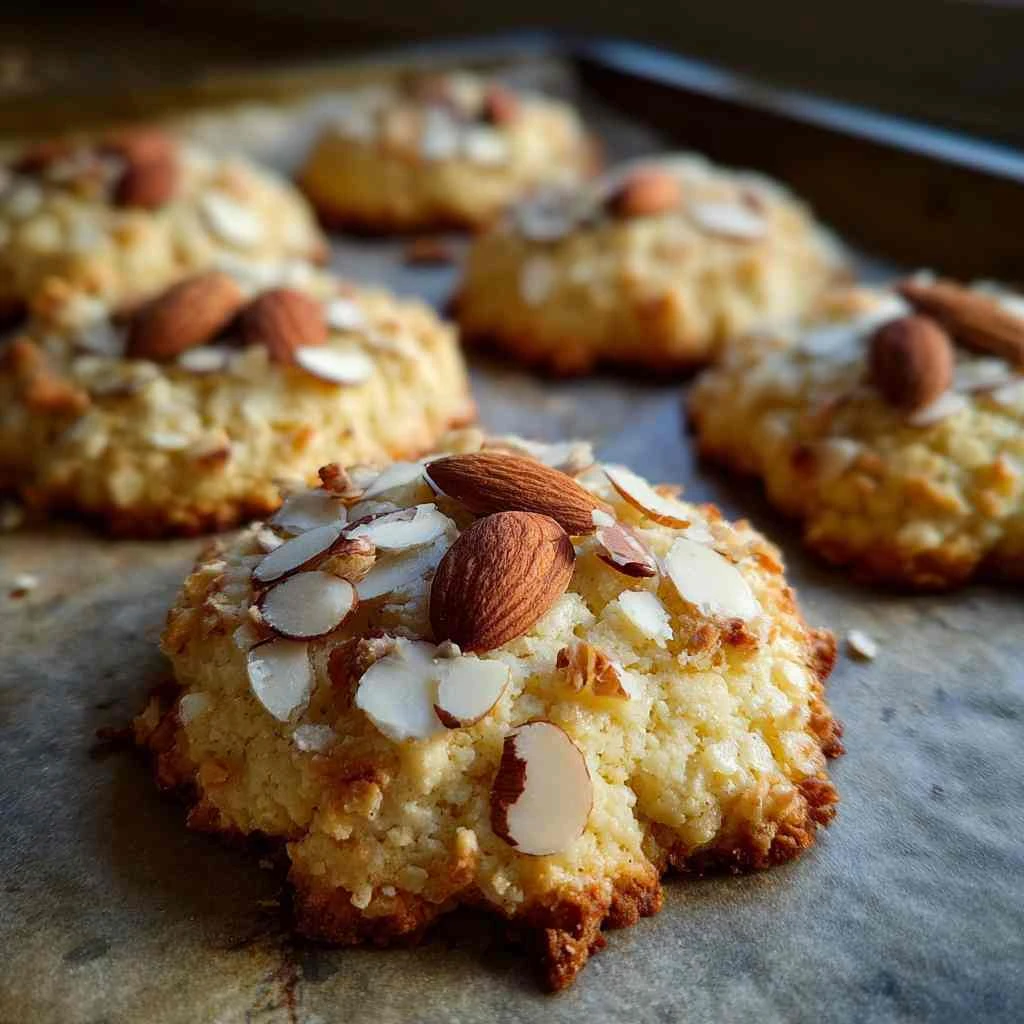Butter Cream Cheese Almond Cookies