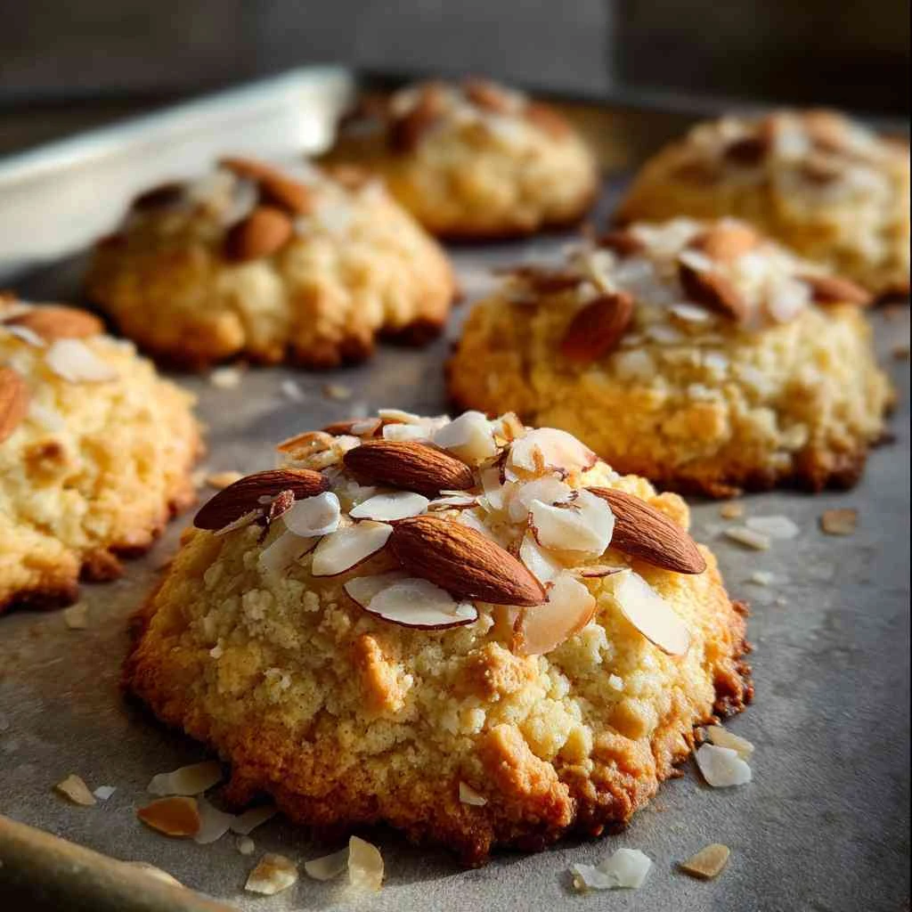 Butter Cream Cheese Almond Cookies