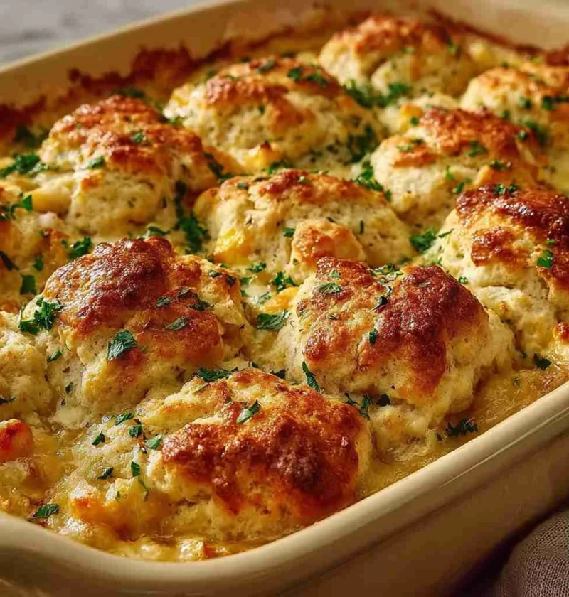 Chicken Bubble Biscuit Bake Casserole