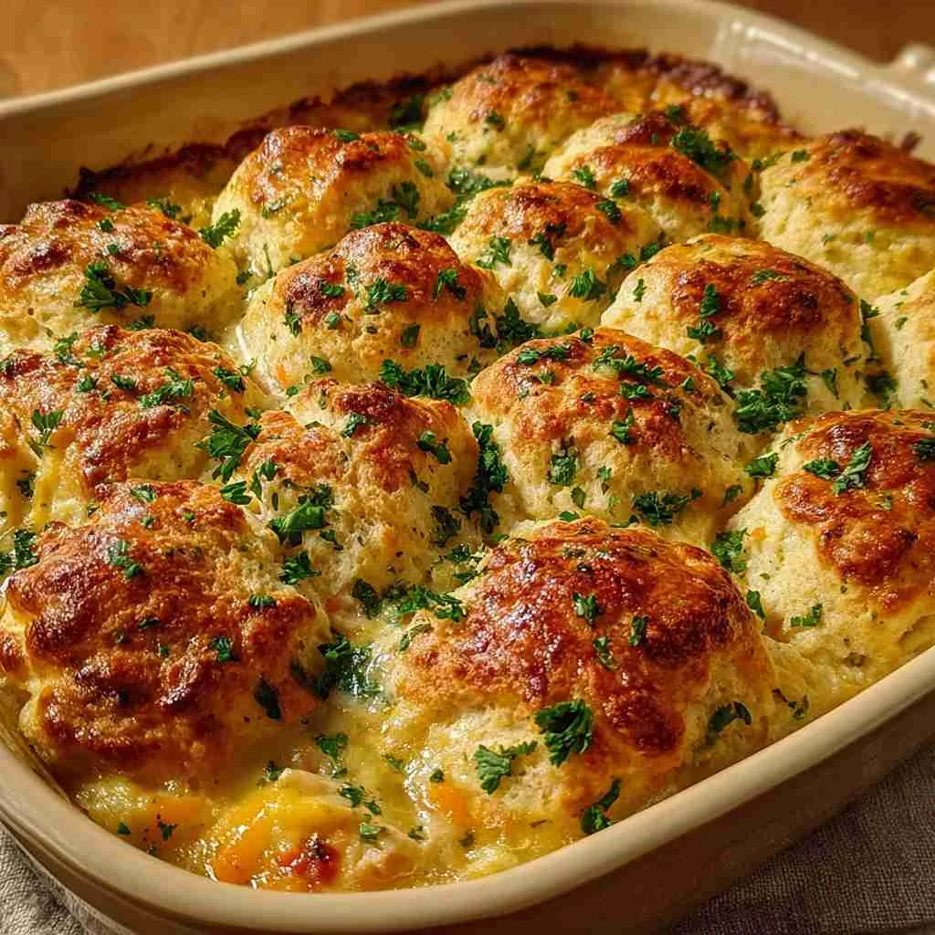 Chicken Bubble Biscuit Bake Casserole