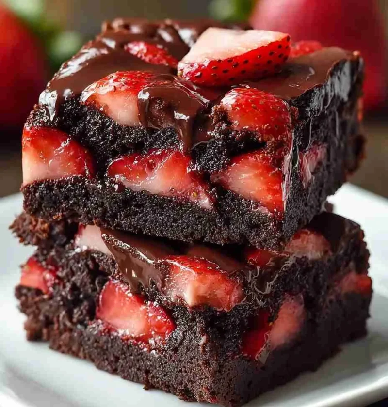 Chocolate Covered Strawberry Brownies For Sweet Celebrations Chocolate Covered Strawberry Brownies Sweet Celebrations