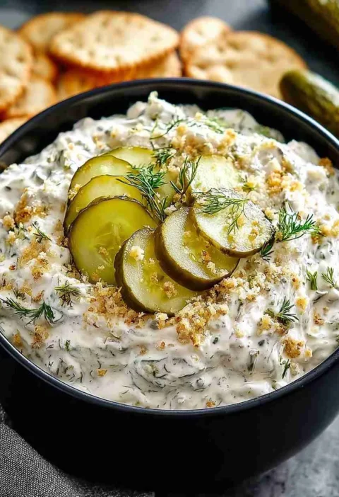 Creamy Fried Pickle Ranch Dip For Your Next Party Bash Creamy Fried Pickle Ranch Dip Your Next