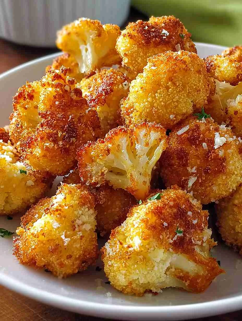 Crispy Parmesan Cauliflower Bites Recipe How To Make Crispy Cauliflower Bites Parmesan Cauliflower Bites For Parties Best ...