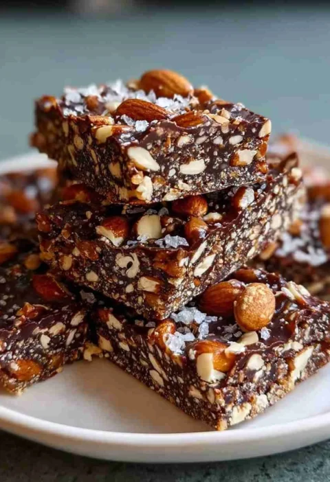 Dark Chocolate Sea Salt Nut Bars
