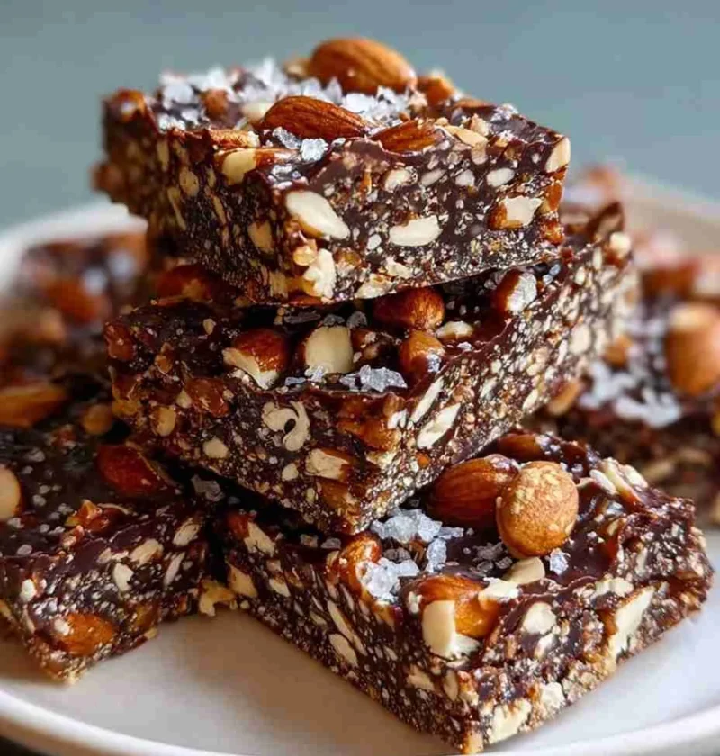 Dark Chocolate Sea Salt Nut Bars