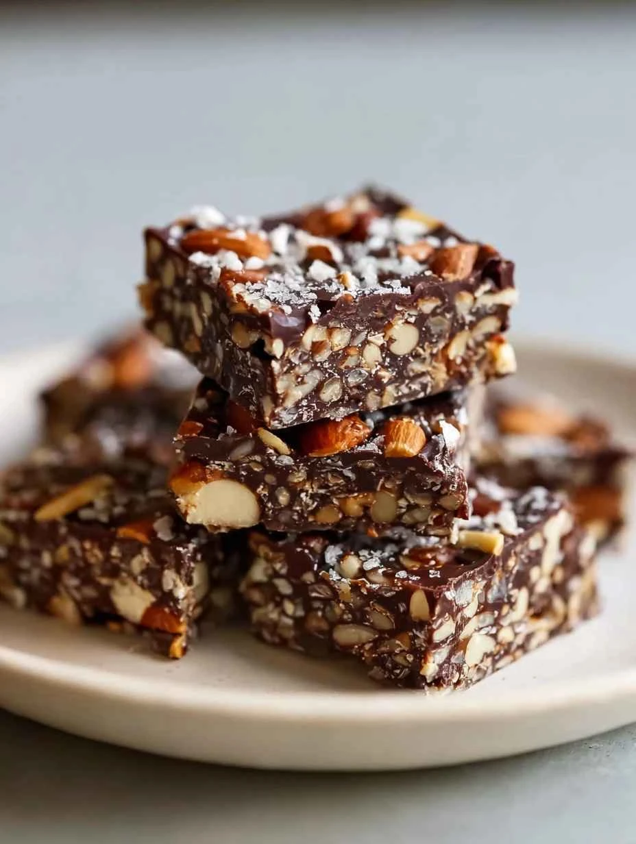 Dark Chocolate Sea Salt Nut Bars