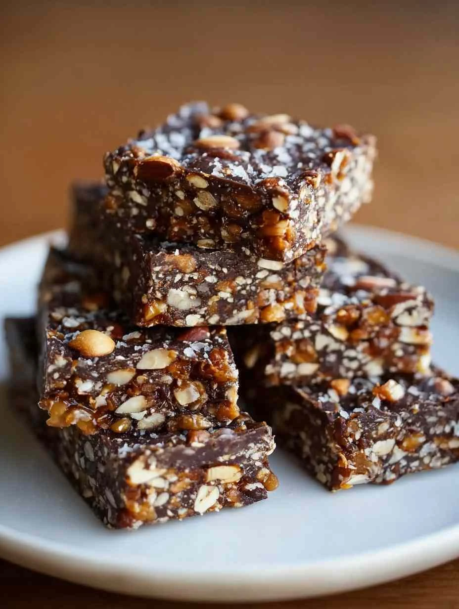 Dark Chocolate Sea Salt Nut Bars
