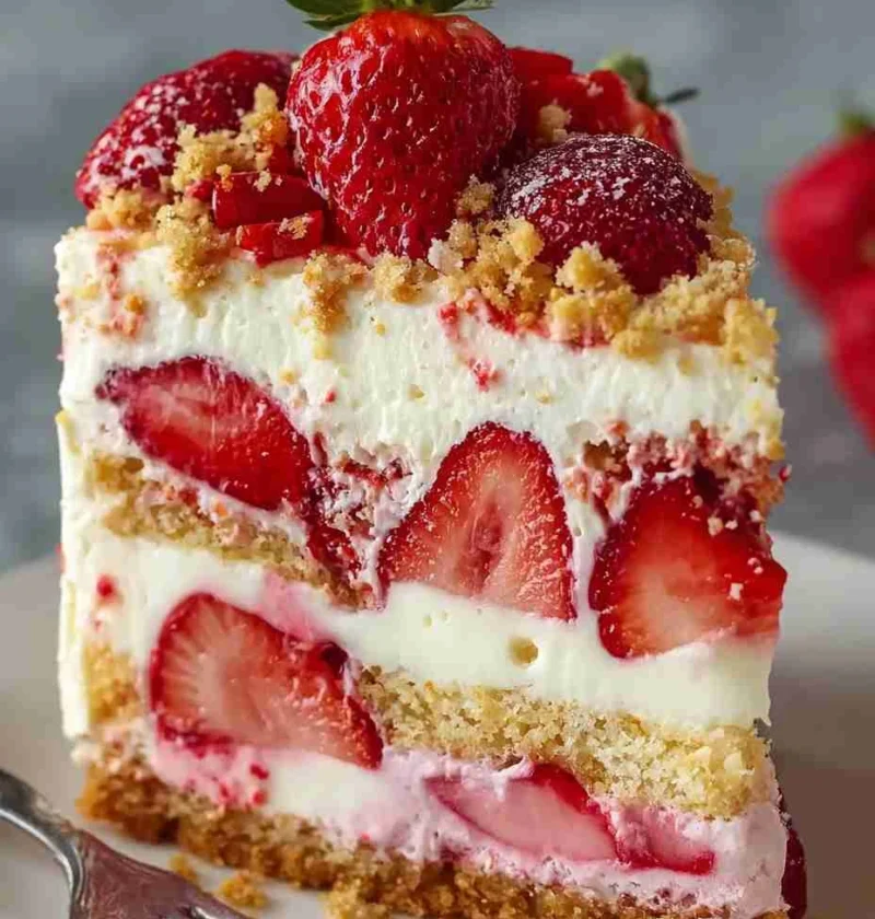 Decadent Strawberry Shortcake Cheesecake That Wows Every Bite Decadent Strawberry Shortcake Cheesecake That Wows Every