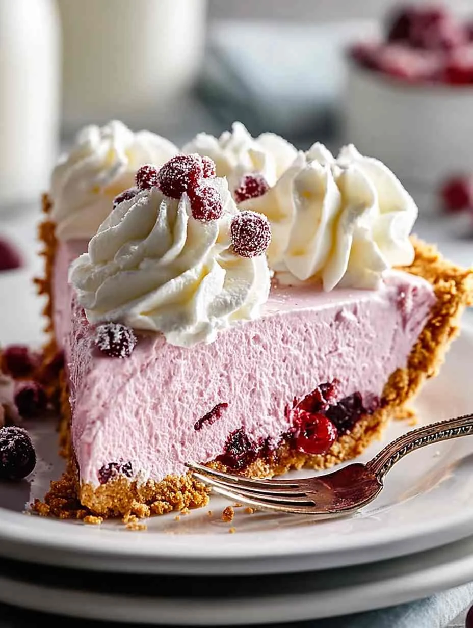 Delightful Cranberry Mousse Pie for Your Holiday Table