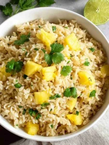 Delightful Easy Pineapple Lime Rice to Brighten Your Meals