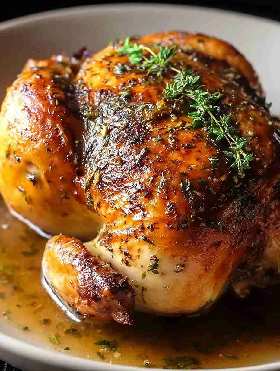 Easy 6 Ingredient Crockpot Chicken Juicy Slow Cooker Whole Chicken Best Crockpot Whole Chicken Recipe Low Prep Crockpot Ch...
