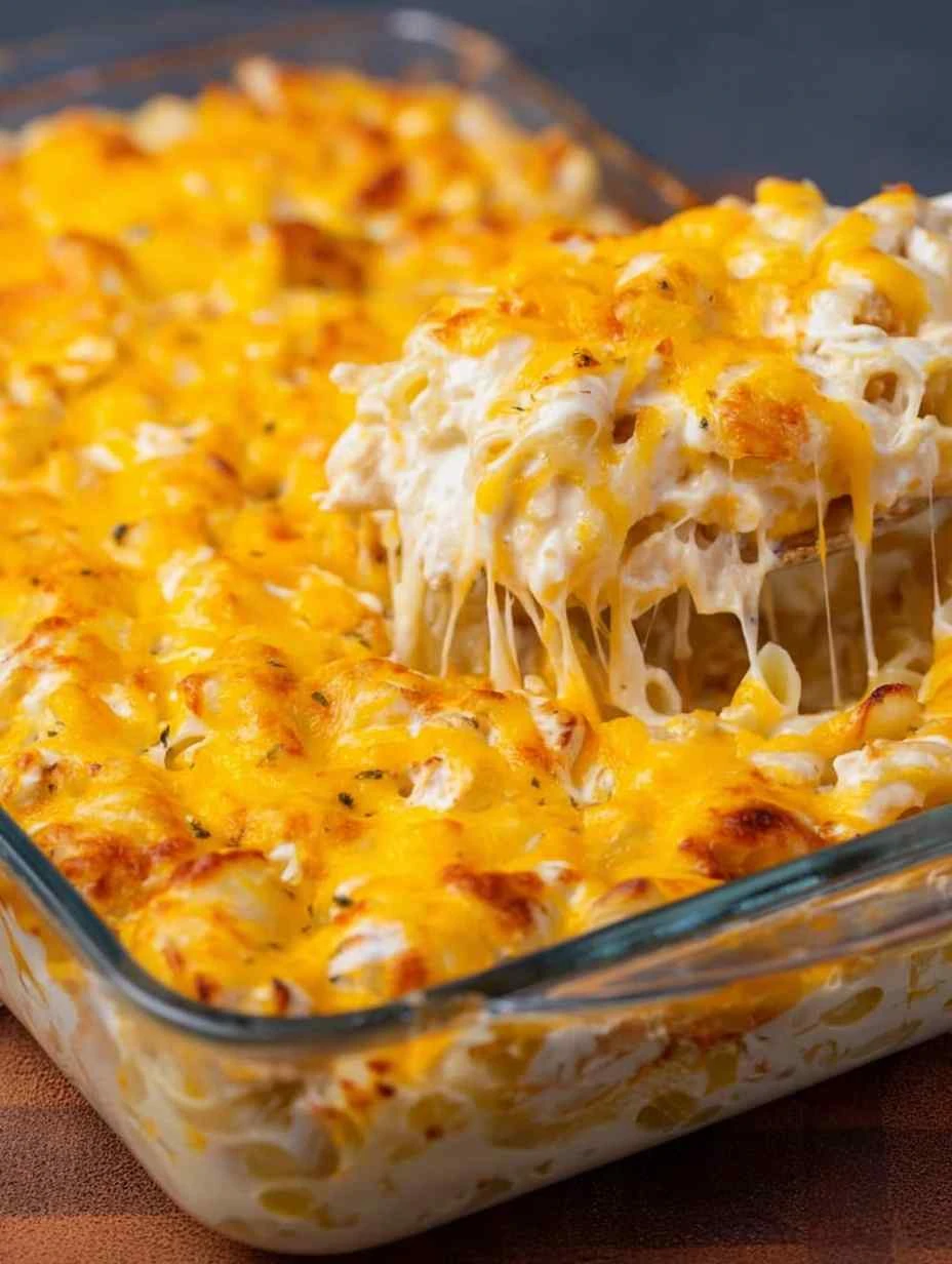 EASY BUFFALO CHICKEN PASTA BAKE Buffalo Chicken Pasta Bake Recipe Dinner Delight
