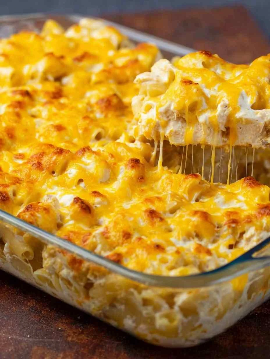 EASY BUFFALO CHICKEN PASTA BAKE Buffalo Chicken Pasta Bake Recipe Dinner Delight