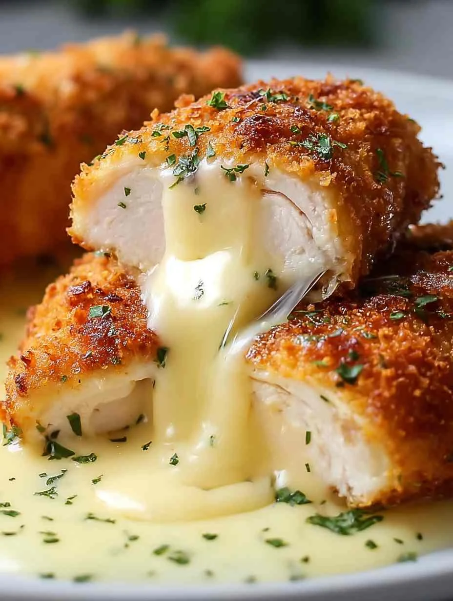 Easy Chicken Cordon Bleu Recipe With Swiss Cheese Homemade Chicken Cordon Bleu Sauce Ideas Best Swiss Cheese Sauce For Chi...
