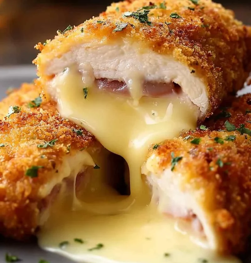 Easy Chicken Cordon Bleu Recipe With Swiss Cheese Homemade Chicken Cordon Bleu Sauce Ideas Best Swiss Cheese Sauce For Chi...
