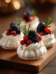 Christmas Mini Pavlovas