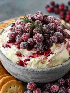Creamy Cranberry Dip Recipe: Easy Party Appetizer with Sugared Cranberries