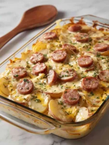 Creamy Sausage Potato Bake Recipe