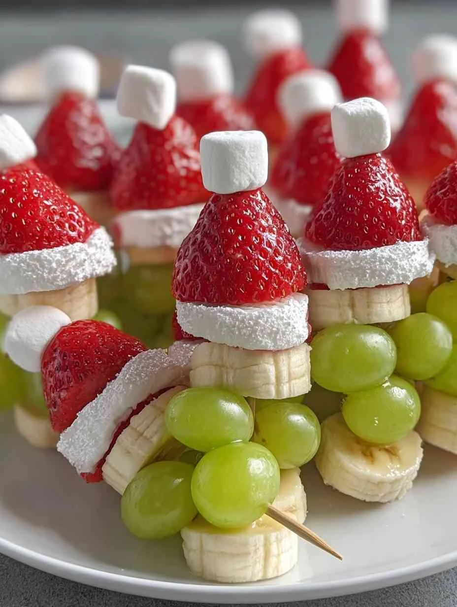 Fresh Grinch Kabobs – Easy Holiday Fruit Snack for Kids