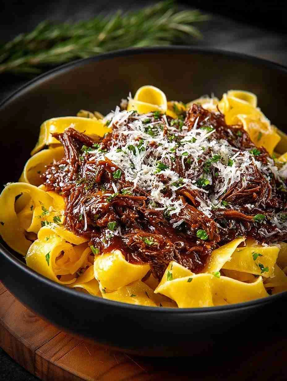 Short Rib Ragu with Pasta and Parmesan Recipe
