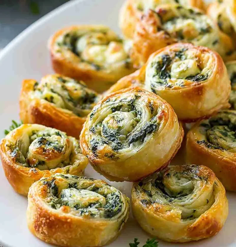 Easy Spinach Dip Pinwheel Recipe Bite-sized Spinach Appetizers For Parties How To Make Spinach Dip Pinwheels Best Spinach ...
