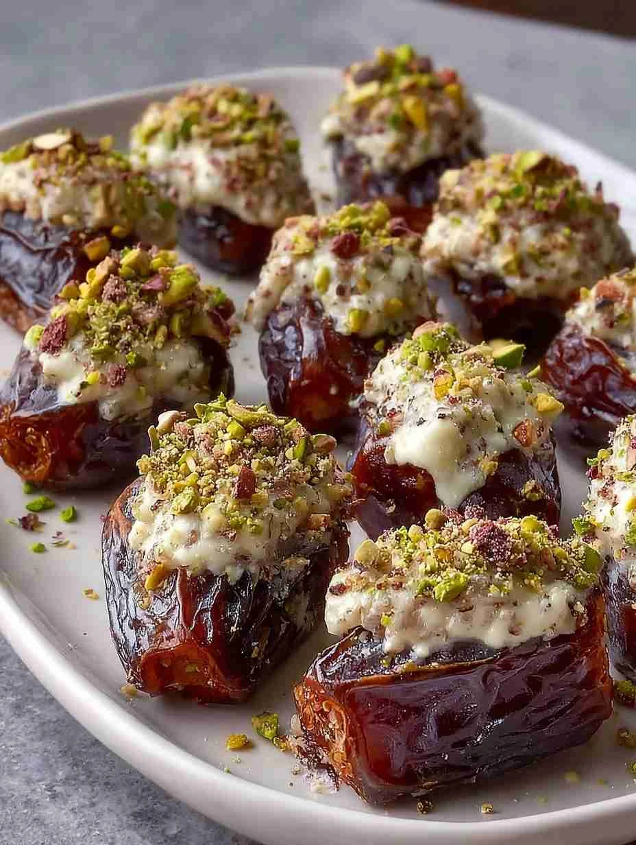 Easy Stuffed Dates Recipe With Almonds Butter Stuffed Dates Snack Ideas Pistachio Almond Dates Recipe Quick Almond Butter ...