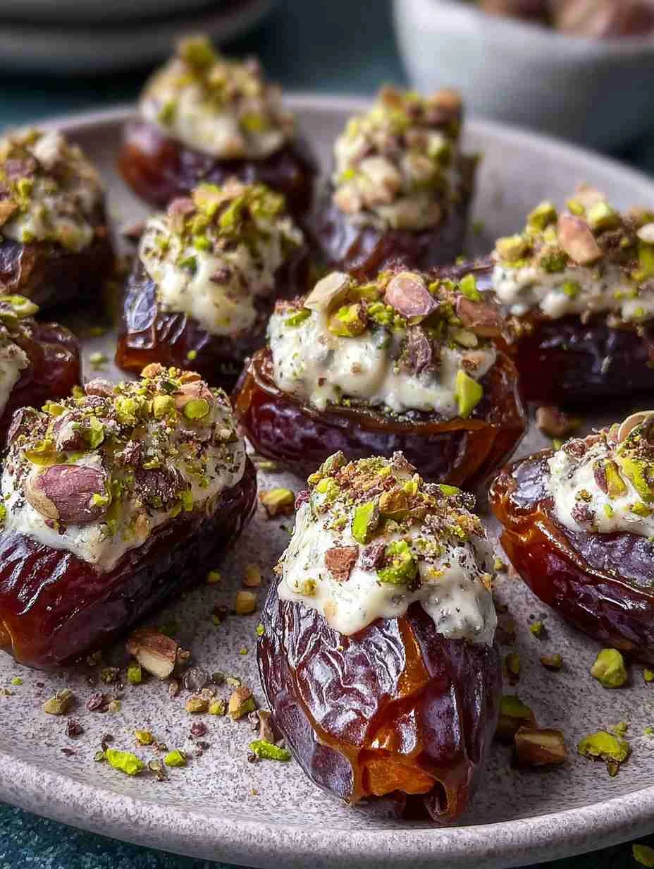 Easy Stuffed Dates Recipe With Almonds Butter Stuffed Dates Snack Ideas Pistachio Almond Dates Recipe Quick Almond Butter ...