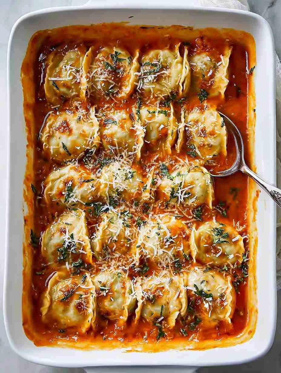 Viral Baked Dumplings One-Pan Meal for Ultimate Comfort Food