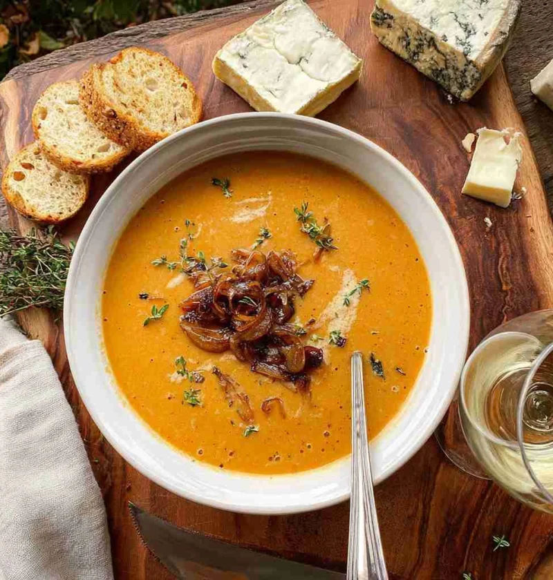 Fall Harvest Soup Recipe Hard Cider Soup Cooking Tips Smoked Cheddar Brie Soup Ideas Autumn Harvest Cider Soup Guide Gourm...