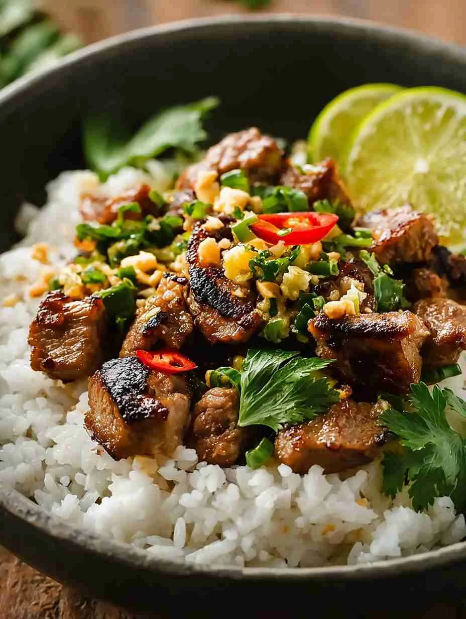 Ginger Lime Lamb  With Coconut Rice For A Tropical Feast Ginger Lime Lamb Coconut Rice Tropical Feast