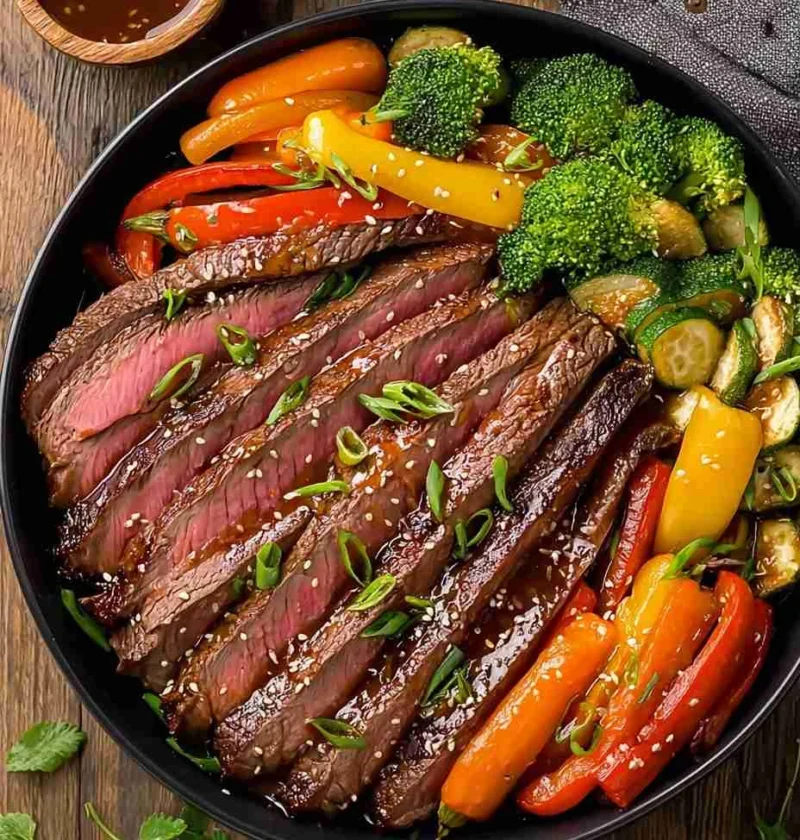 Gluten-free Teriyaki Flank Steak Recipe Easy Teriyaki Flank Steak And Veggies Best Gluten-free Teriyaki Sauce For Steak He...