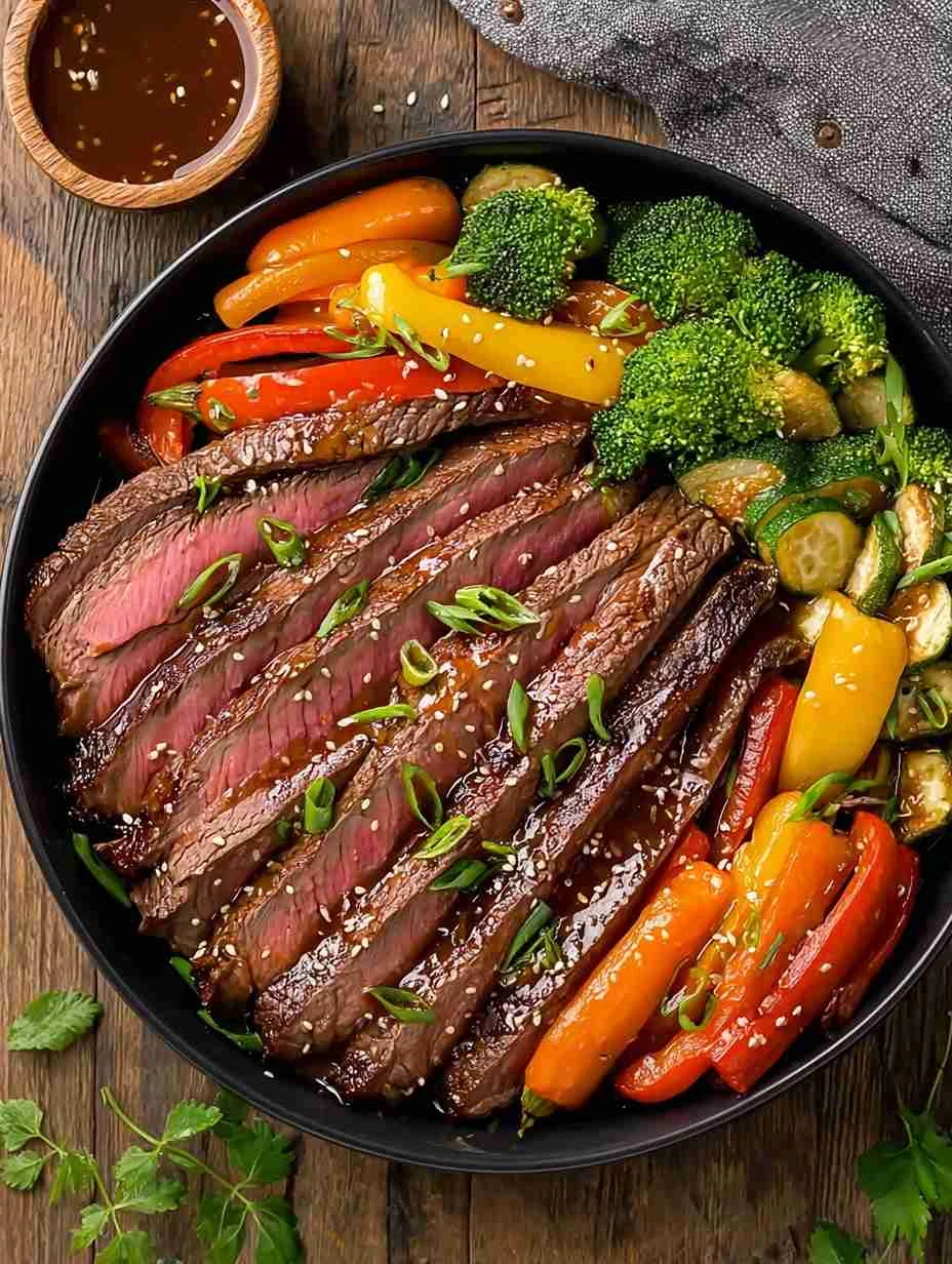 Teriyaki Flank Steak and Veggies: A Delicious Gluten-Free Feast