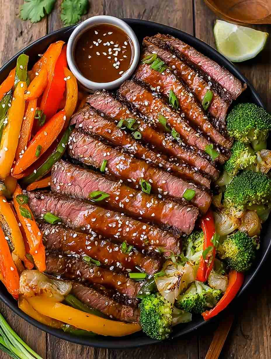 Gluten-free Teriyaki Flank Steak Recipe Easy Teriyaki Flank Steak And Veggies Best Gluten-free Teriyaki Sauce For Steak He...