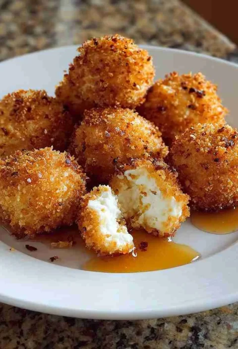 Goat Cheese Poppers Honey