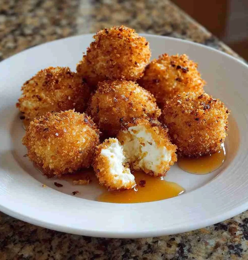 Goat Cheese Poppers Honey