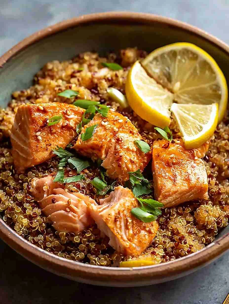 Gochujang Baked Quinoa With Slow Roasted Salmon: An Incredible Ultimate Recipe For 7 Ingredients Gochujang Baked Quinoa Sl...