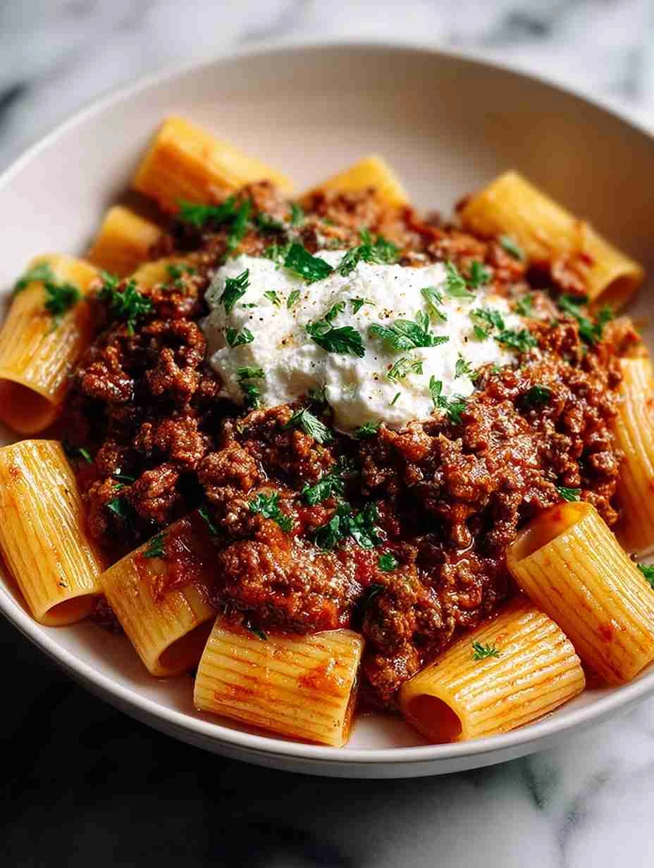 Homemade Grandma's Meat Sauce Recipe Traditional Burrata Pasta Sauce Recipe Easy Meat Sauce Pasta With Burrata Authentic I...