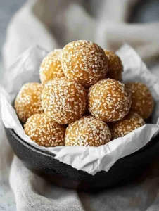 Irresistible Sesame Balls with Sweet Red Bean Filling Recipe