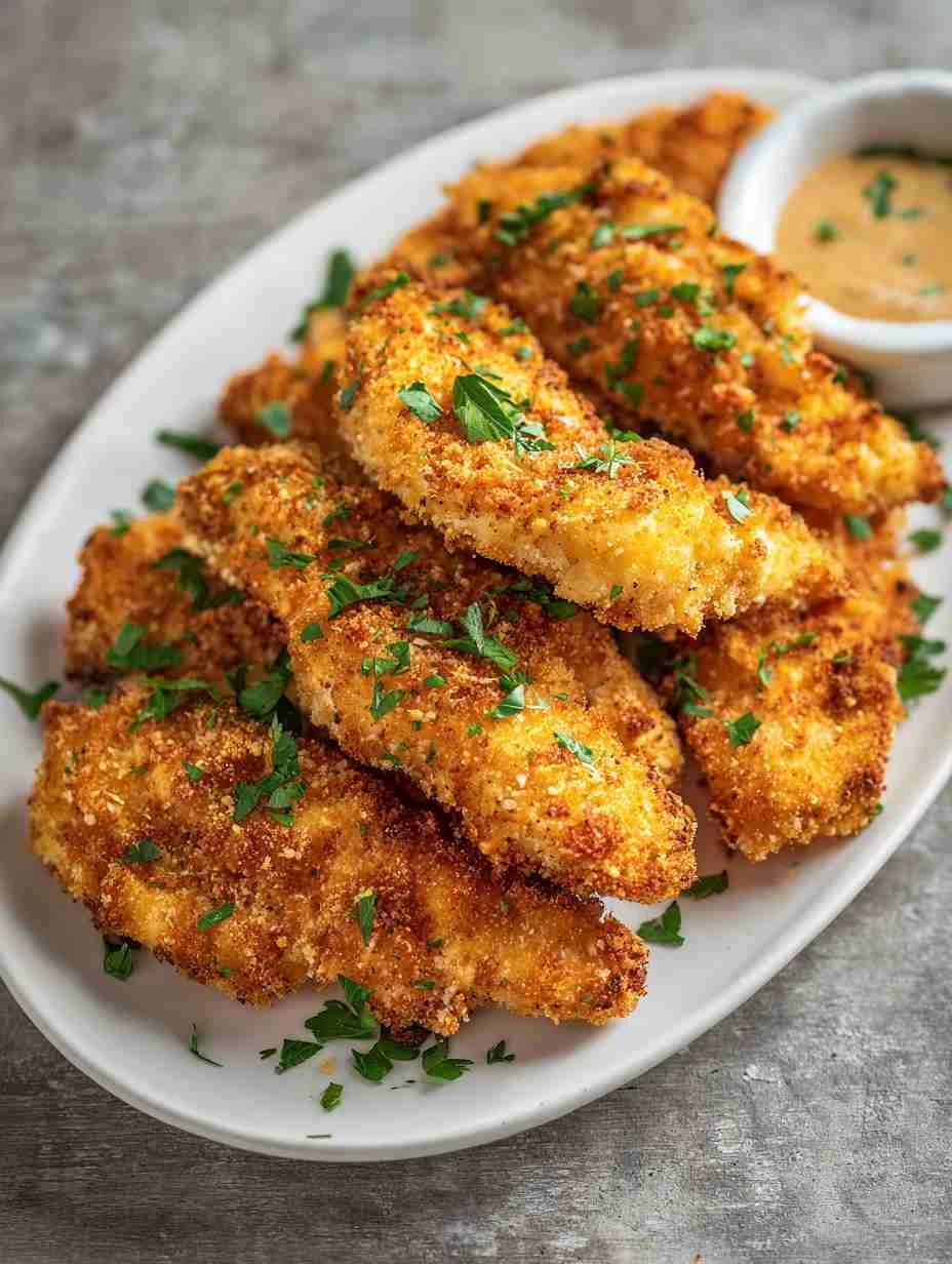 Low Carb Baked Chicken Tenders Recipe Gluten Free Baked Chicken Tenders Keto Baked Chicken Tenders Almond Flour Homemade O...