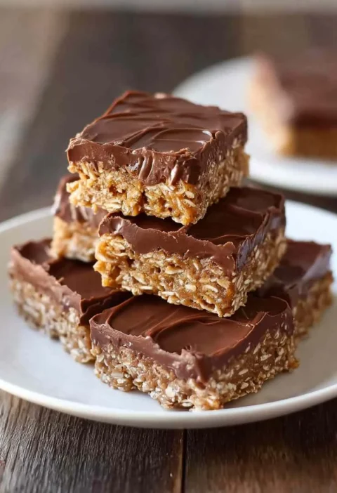 No Bake Chocolate Oatmeal Bars Bake Chocolate Oatmeal Bars