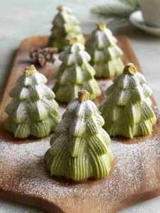 Pistachio Brownie Christmas Tree Truffles