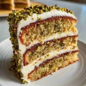 Pistachio Mascarpone Layer Cake