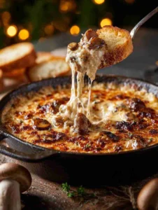 Santa’s Stuffed Mushroom Dip