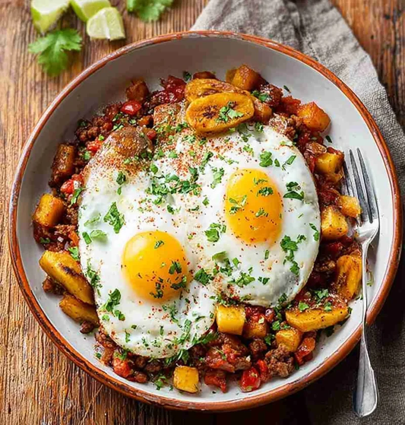 Savory Chorizo Breakfast Hash Recipe Sweet Plantains Breakfast Ideas Best Chorizo Hash For Brunch How To Make Chorizo And ...