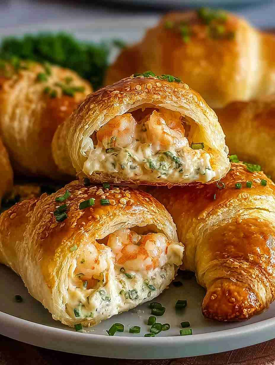 Shrimp Crab Stuffed Crescent Recipe Homemade Shrimp And Crab Crescent Bombs Best Shrimp Crab Crescent Appetizers Easy Crab...