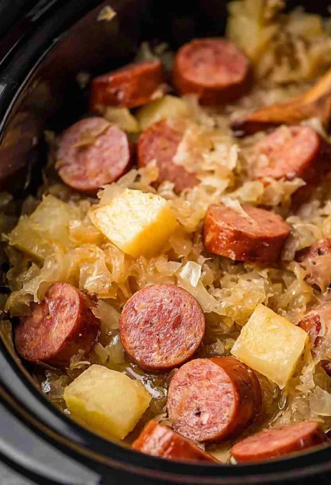Slow Cooker Kielbasa And Sauerkraut Slow Cooker Kielbasa Sauerkraut